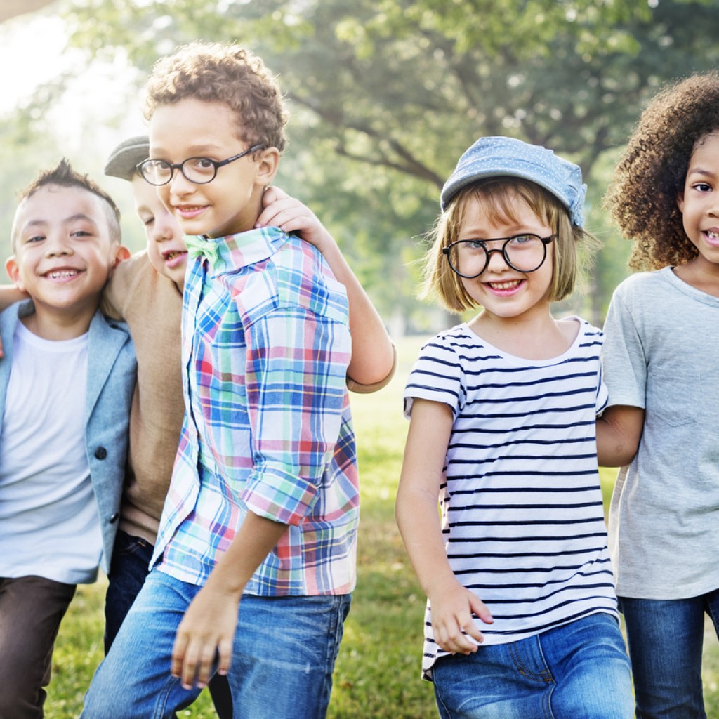 kids playing games outside.