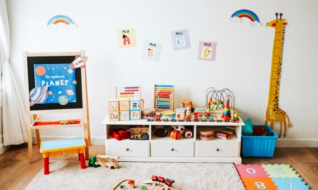 Montessori shelf playroom