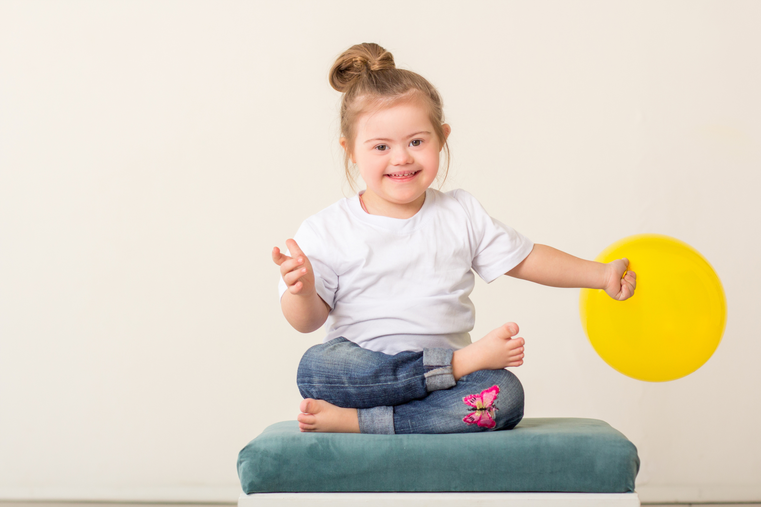 Girl with down syndrome models