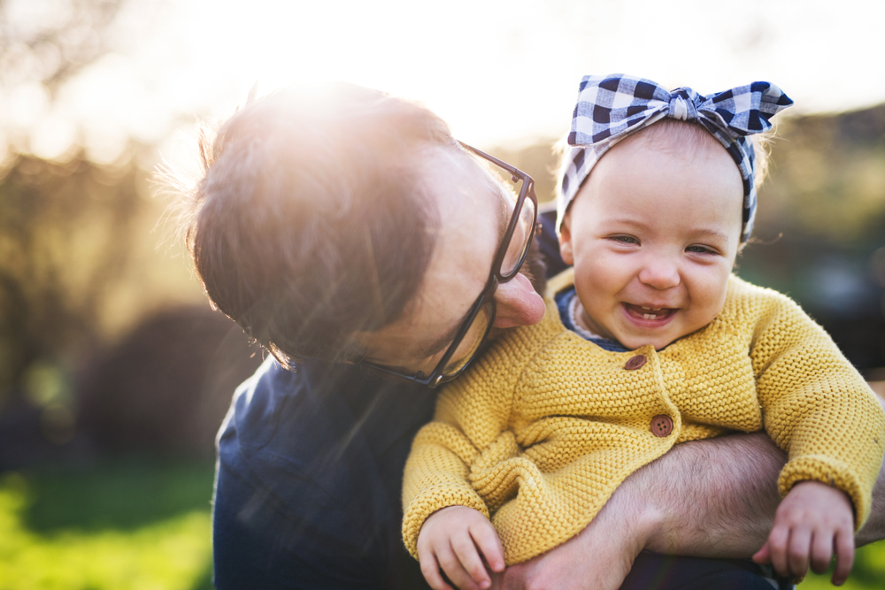 baby with dad
