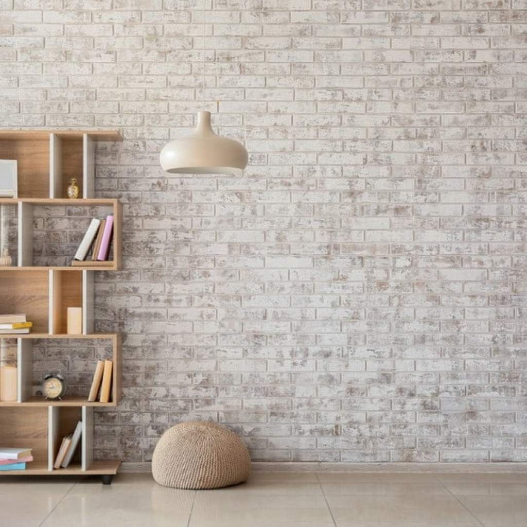 Room with a modern bookshelf