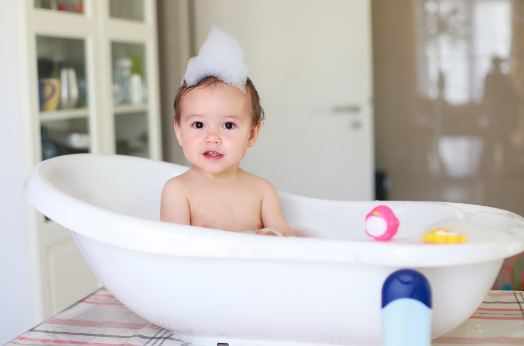 Baby in bathtub