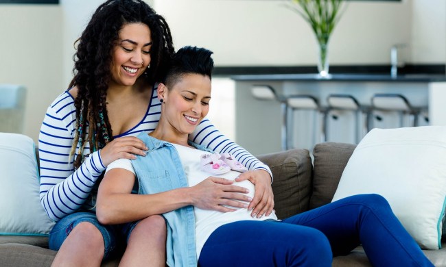 new parents gift guide pregnant lesbian couple