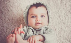 Baby with hat and sweater