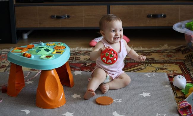 Child with activity table