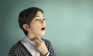 A boy's voice changing