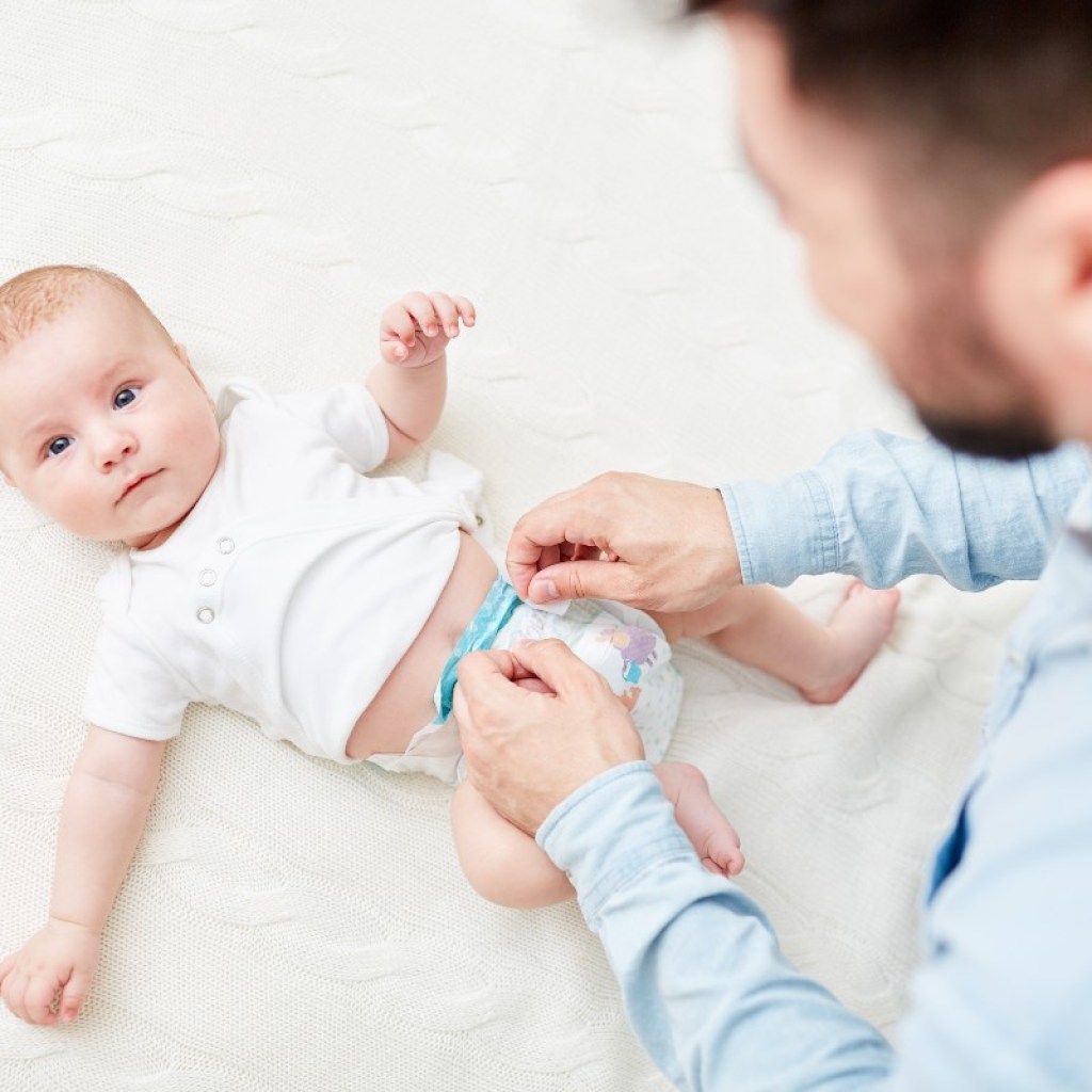 disposable diaper change