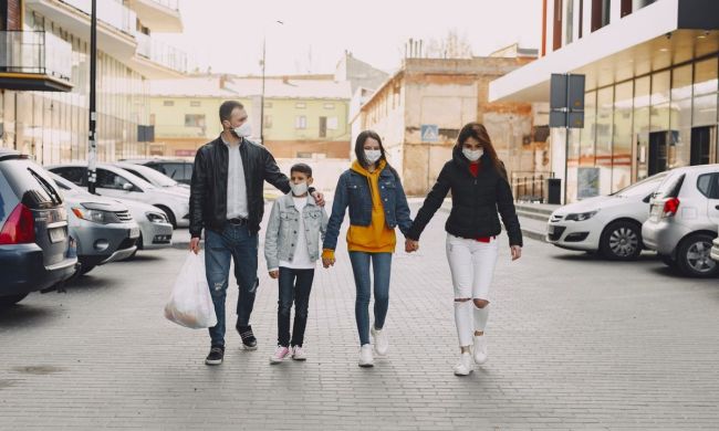 A family walking together