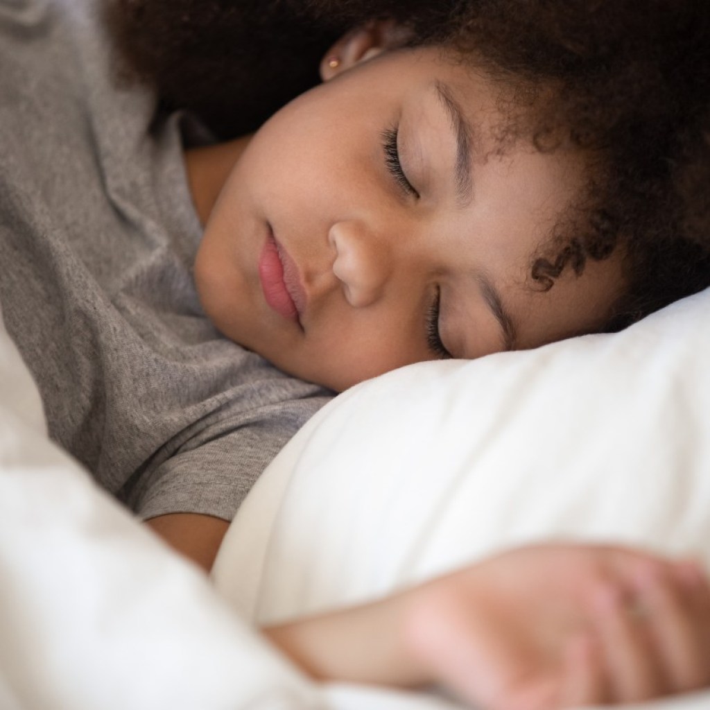 A little girl sleeping
