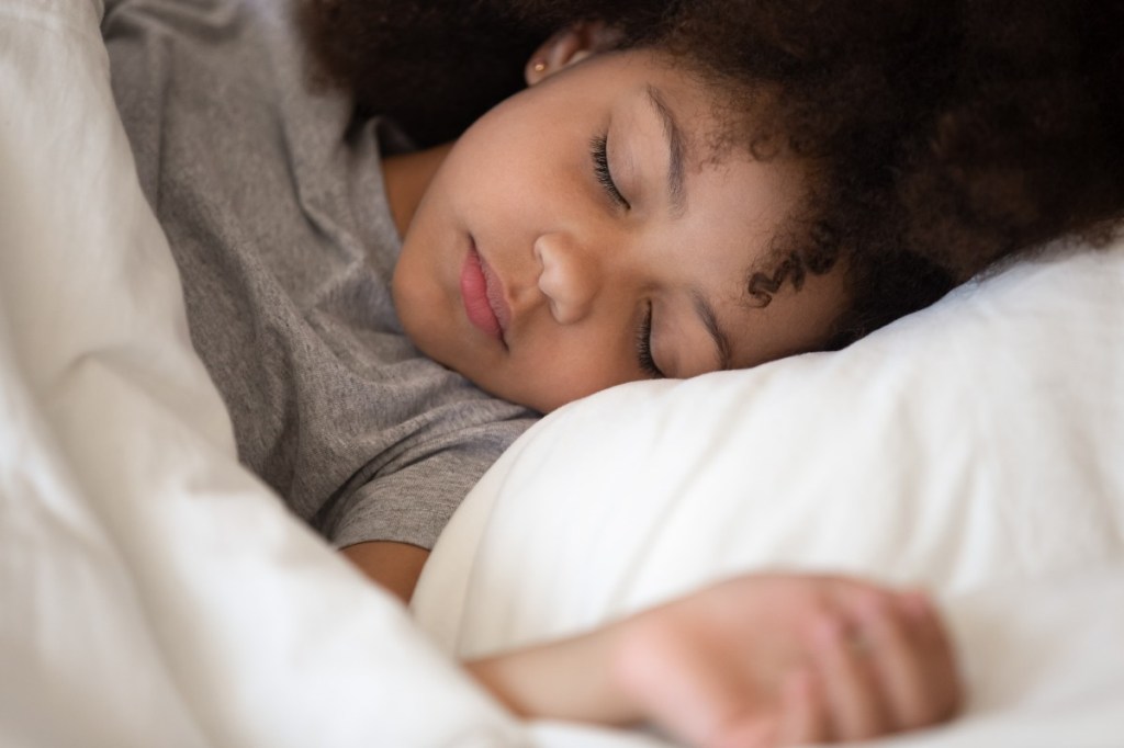 A little girl sleeping