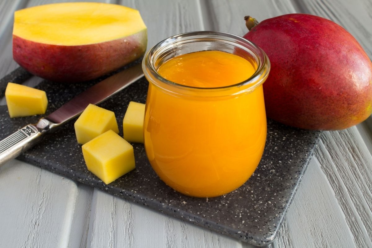 sweet potato and mango baby food puree