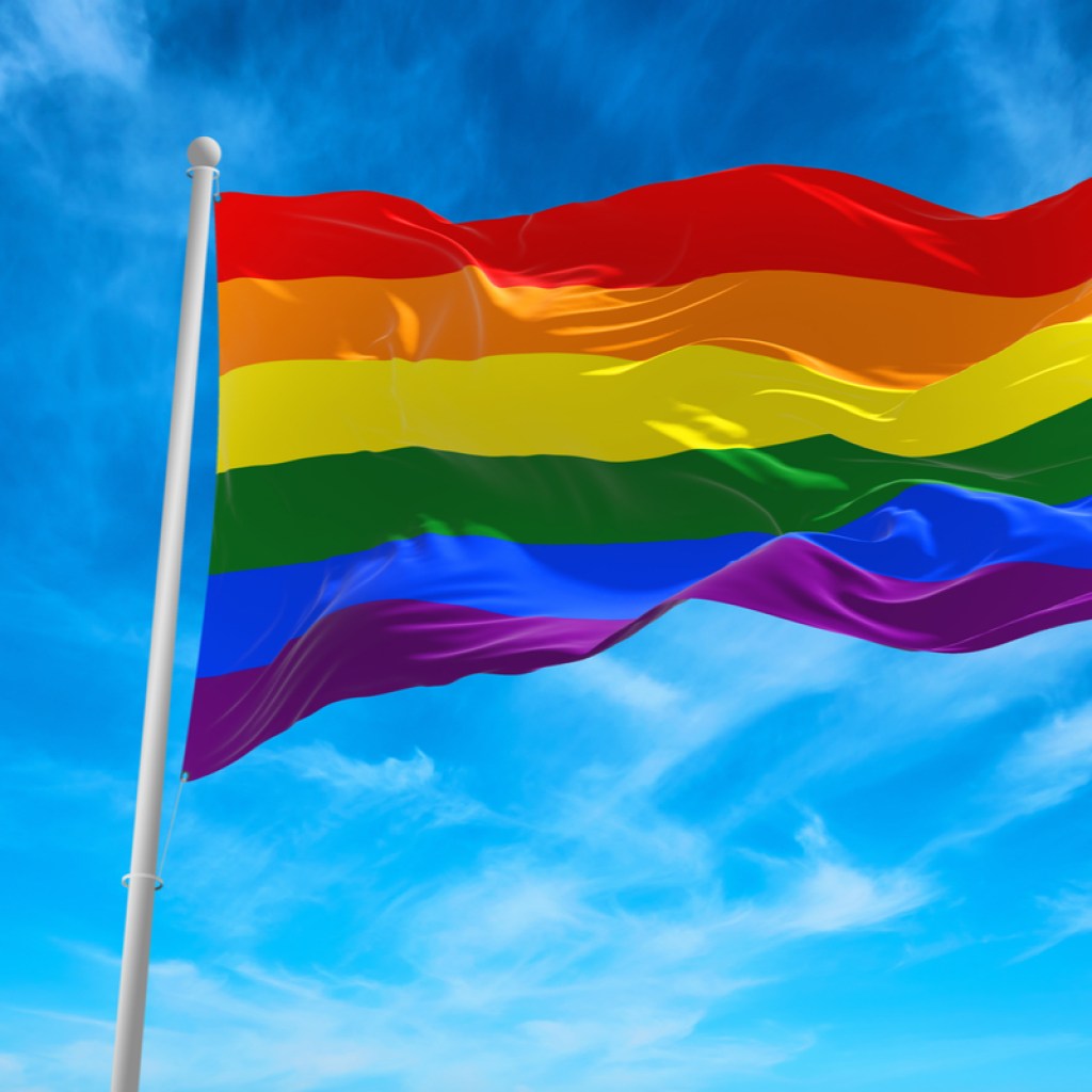 Rainbow flag for Pride Month