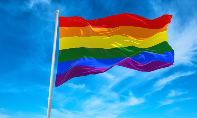 Rainbow flag for Pride Month