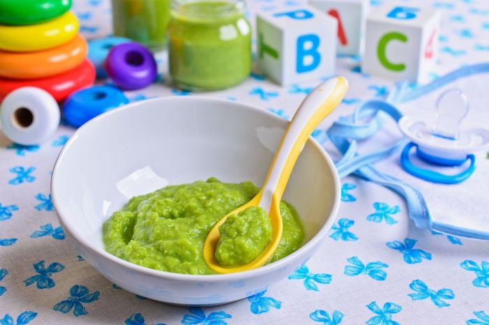 Spinach puree for baby