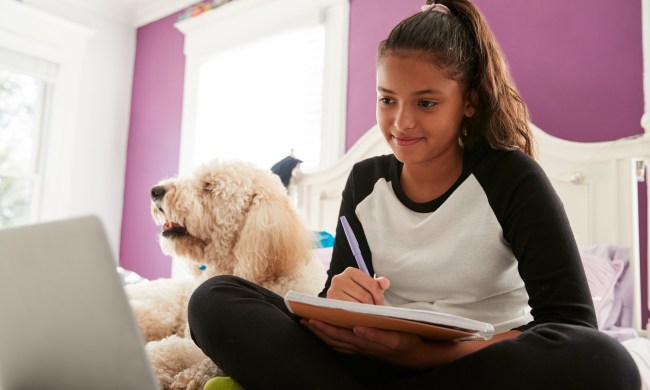 girl watching videos