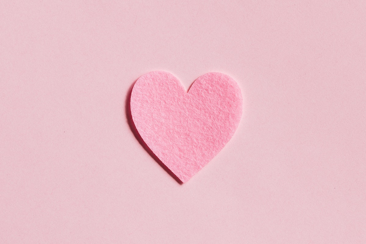 decorative heart for felt craft for kids