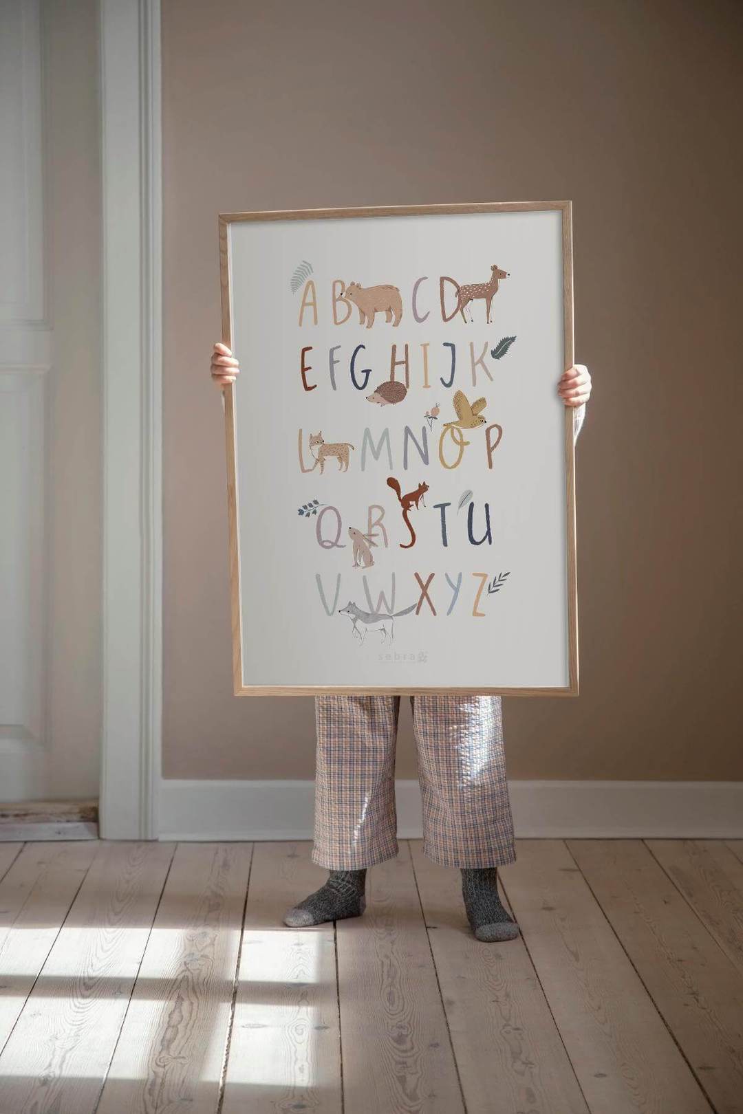 sebra alphabet poster