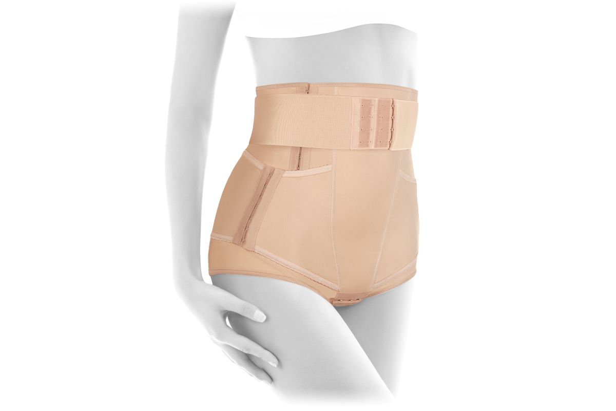 Bellefit postpartum girdle / bengkung/ corset with hooks and front