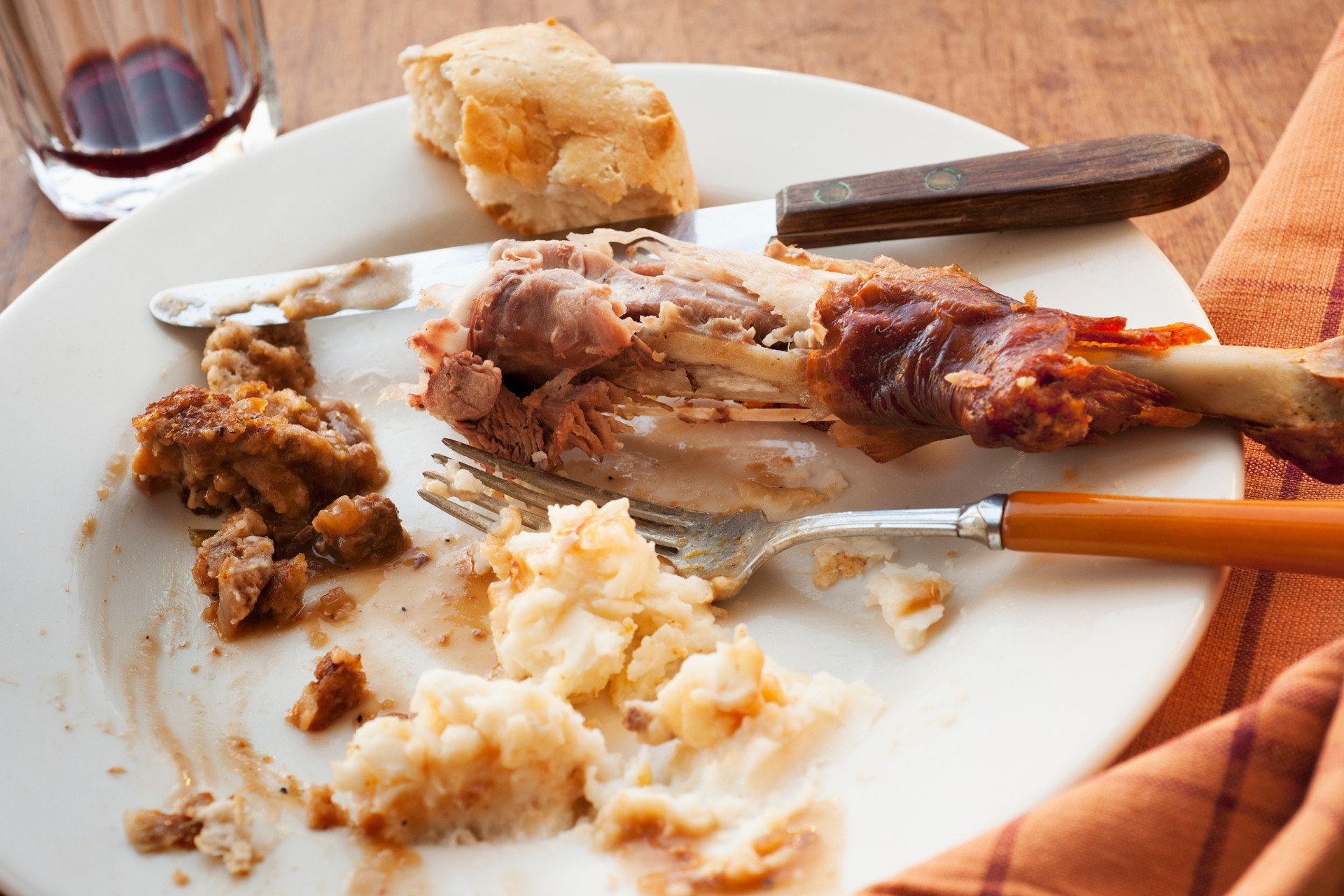 Finished Thanksgiving plate