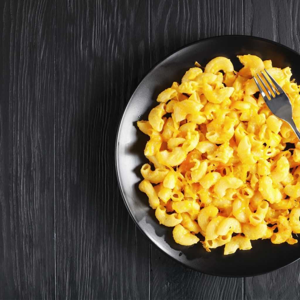 Bowl of delicious Instant Pot mac and cheese