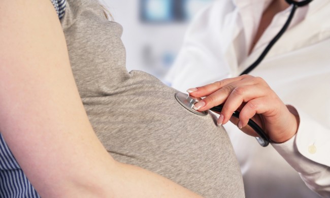 Doctor examining a pregnant woman