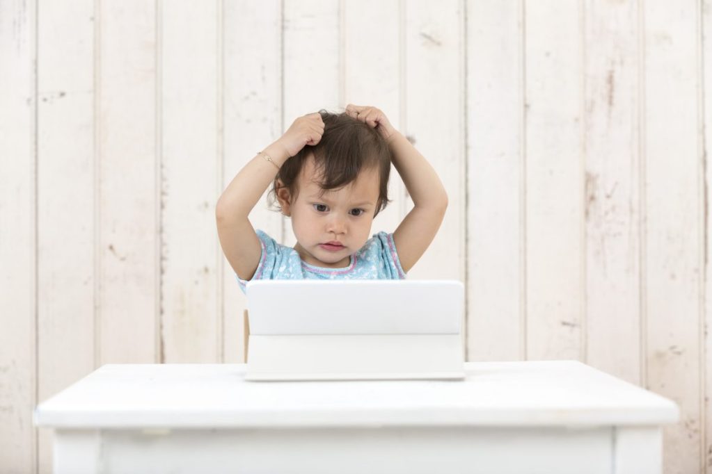 Toddler pulling their hair