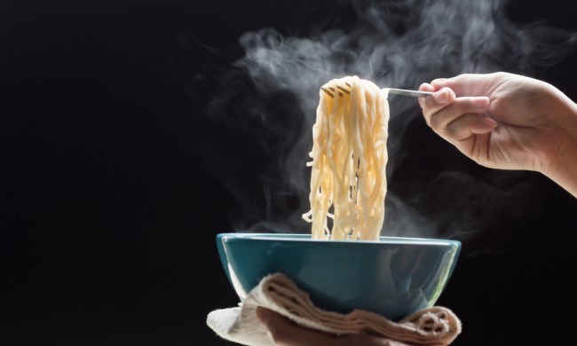 Ramen noodles in a bowl ready to eat