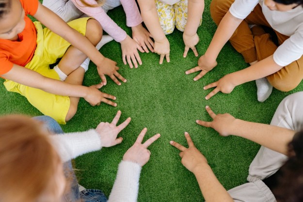 Outdoor fun and group play with kids.