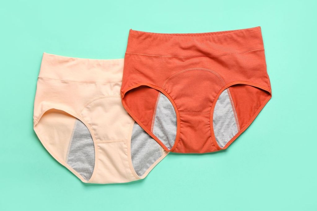 Two pairs of period underwear for teens