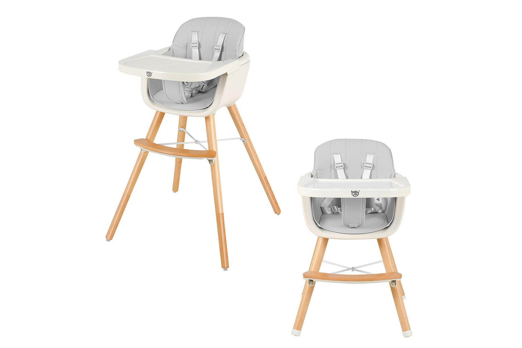 baby joy wooden high chair