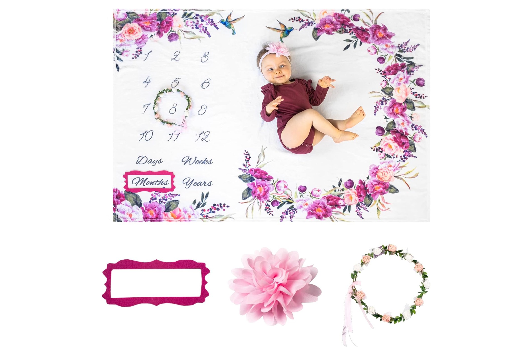 blissnbaby milestone blanket