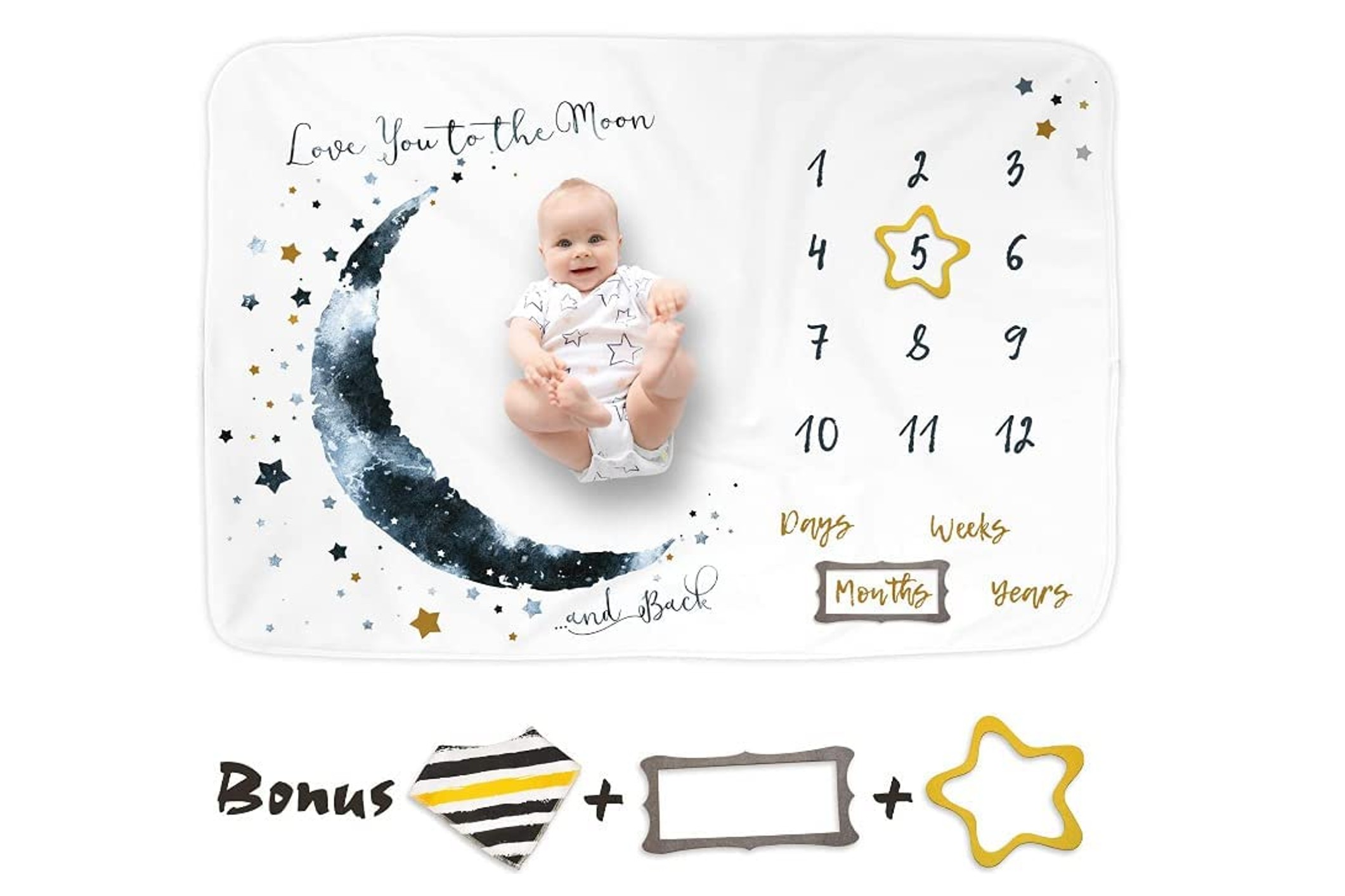 luka&lily milestone blanket