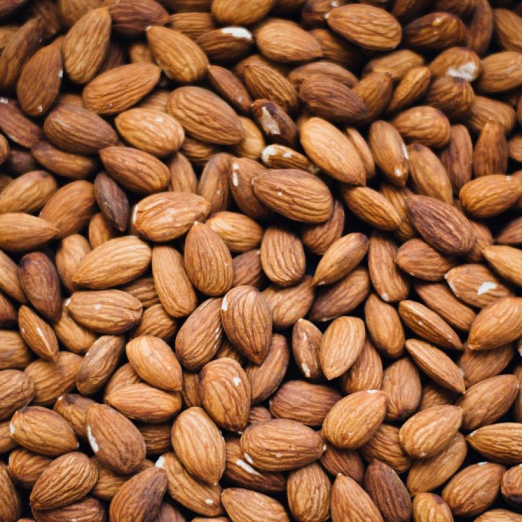 A bunch of almonds