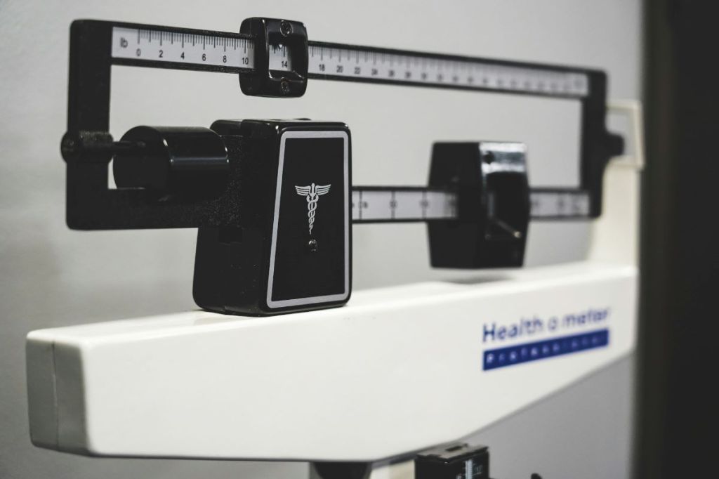 scale in a doctor's office