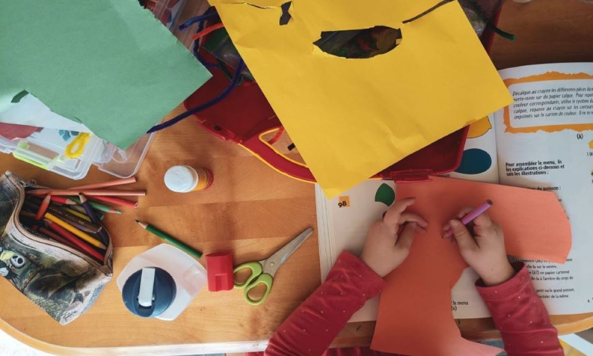fall crafts for kids child doing