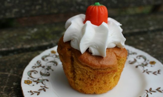 Pumpkin cupcake for Thanksgiving dessert